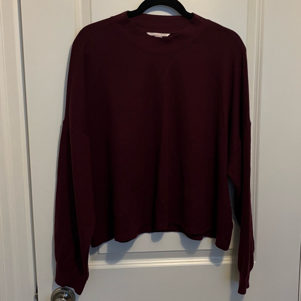 Victorias Secret Burgundy Waffle Set - Sz. XL